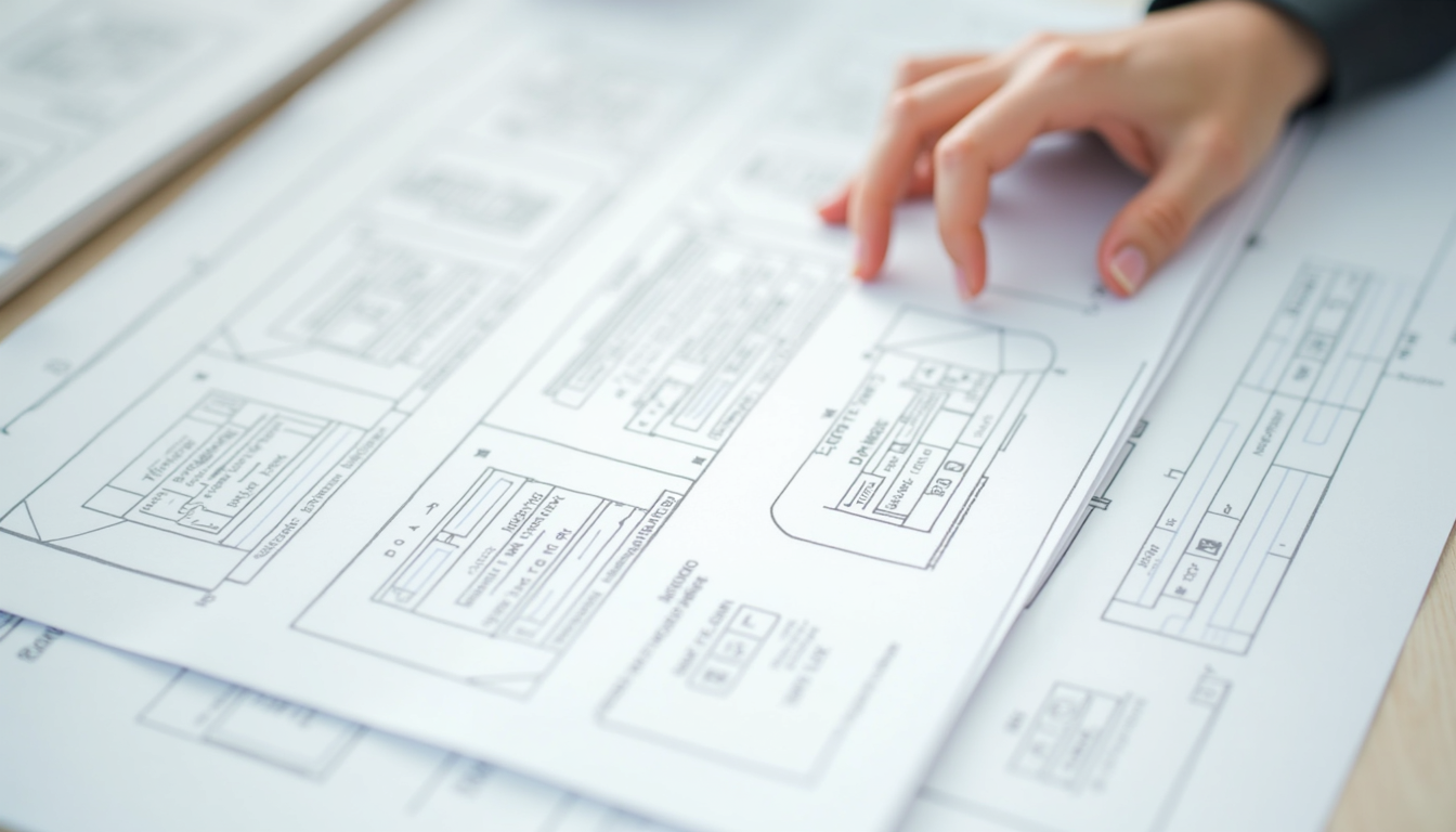 Ilustrație cu elemente cheie pentru realizarea unui site de prezentare de succes, incluzând laptop, telefon, grafice și